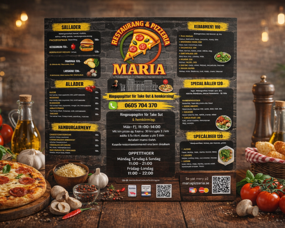 Pappers Menyer-Restaurang & Pizzeria