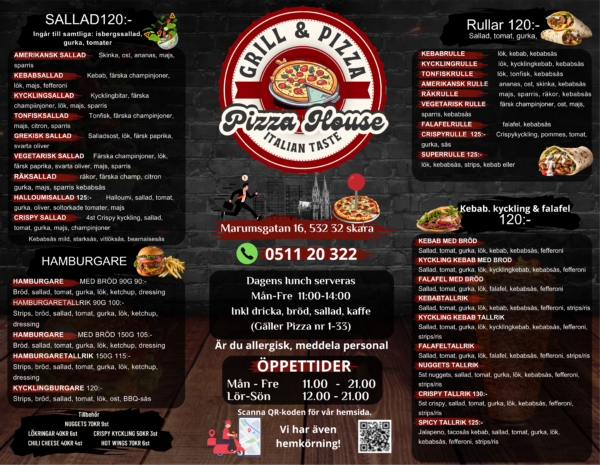 Restaurang & Pizzeria Pappers Menyer - Bild 3