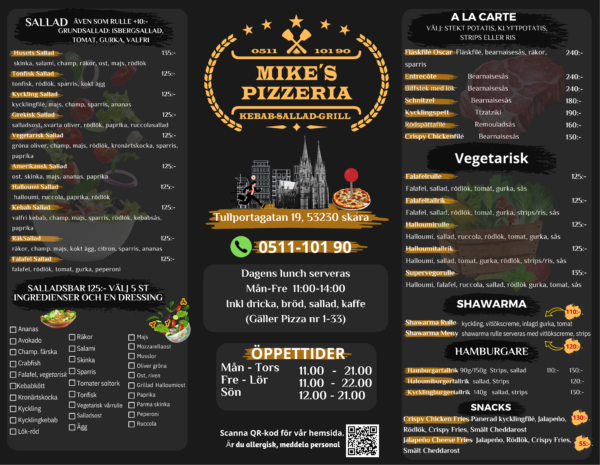 Restaurang & Pizzeria Pappers Menyer - Bild 2