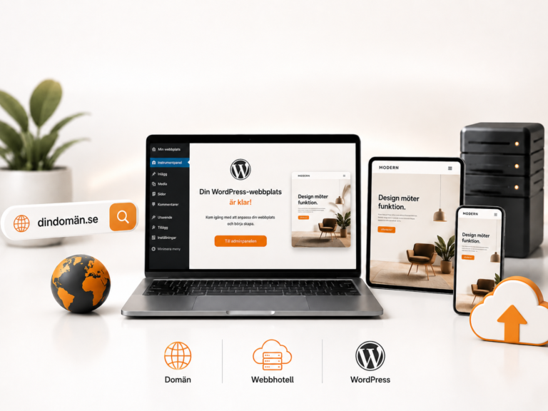 WordPress-hemsida för företag – Swesite startpaket