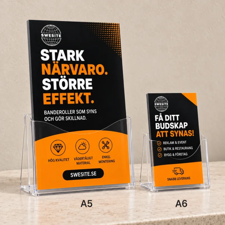 Reklamblad & flyers – egen design och tryck