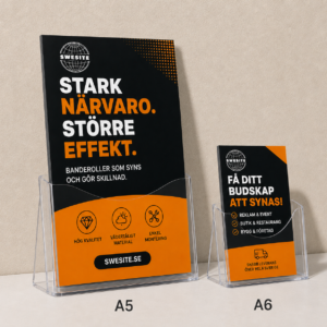 Reklamblad & flyers – egen design och tryck