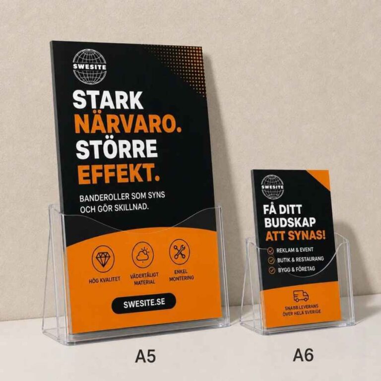 Reklamblad & flyers – egen design och tryck